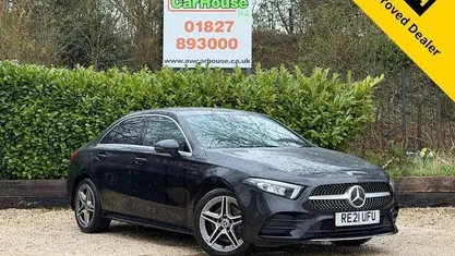 Used Mercedes A250 AMG line 218 HP (160 kW) 2021 Black Sedan