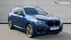 Phytonic blue metallic paint Used 2021 BMW X3 M Sport SUV | £40,652 (Fair price)
