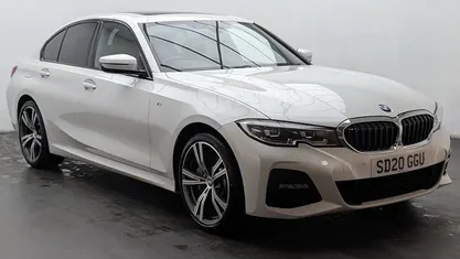 White Used 2020 BMW 330e M Sport Sedan | £20,350 (Fair price)
