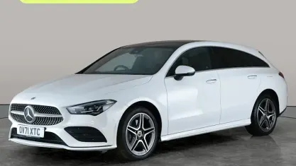 Used Mercedes CLA250e Shooting Brake AMG Line Premium Plus 218 HP (160 kW) 2021 White Estate