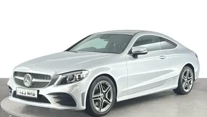 Used Mercedes C220 AMG line 194 HP (142 kW) 2022 Silver Coupe