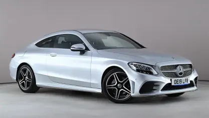 Used Mercedes C200 AMG line 184 HP (135 kW) 2019 Silver Coupe