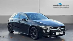 Mythos black metallic Used 2018 Mercedes A180 AMG line Hatchback | £14,250 (Fair price)
