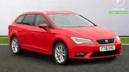 Used Seat Leon Sport 110 HP (80 kW) 2016 Red Estate