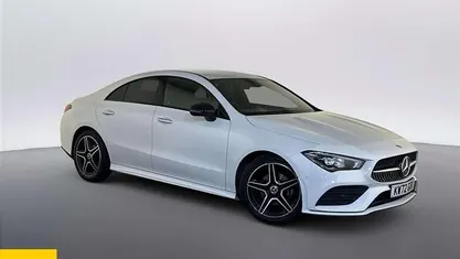 Used Mercedes CLA180 AMG line 136 HP (100 kW) 2022 White Sedan