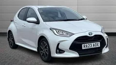 White Used 2023 Toyota Yaris Hybrid Design Hatchback | £19,195 (Fair price)