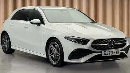 Used Mercedes A200 AMG Line Premium 163 HP (119 kW) 2023 White Hatchback