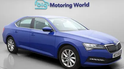 Used Skoda Superb SE 150 HP (110 kW) 2023 Blue Hatchback