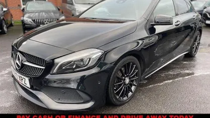 Black Used 2017 Mercedes A160 AMG Line Premium Plus Hatchback | £10,295 (Fair price)