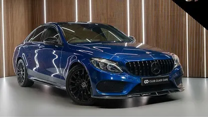 Used Mercedes C220 AMG Line Premium 170 HP (125 kW) 2018 Blue Sedan