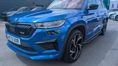 Race blue metallic Used 2022 Skoda Kodiaq vRS SUV | £35,995 (Fair price)