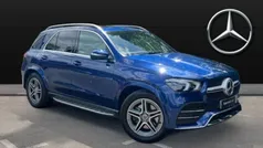 Brilliant blue metallic Used 2020 Mercedes GLE350 AMG line SUV | £40,383 (Fair price)