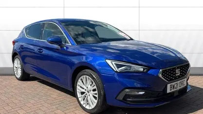 Used Seat Leon XCELLENCE 204 HP (150 kW) 2021 Blue Hatchback