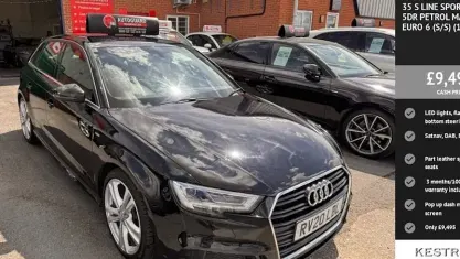 Used Audi A3 Sportback S-Line 150 HP (110 kW) 2019 Black Hatchback