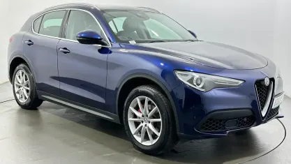 Used Alfa Romeo Stelvio Edizione Speciale 280 HP (205 kW) 2018 Blue SUV
