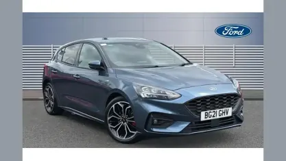 Used Ford Focus ST-Line X 125 HP (91 kW) 2021 Blue Hatchback