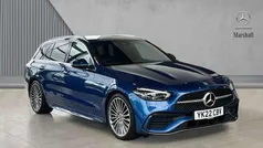 Blue Used 2022 Mercedes C220 AMG Line Premium Estate | £26,746 (Good price)