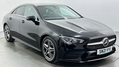 Usado Mercedes CLA250 AMG line 224 CV (164 kW) 2021 Negro Berlina