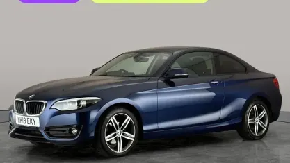 Used BMW 218 Sport Line 150 HP (110 kW) 2019 Blue Coupe