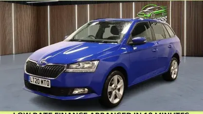 Used Skoda Fabia SE L 95 HP (69 kW) 2020 Blue Hatchback