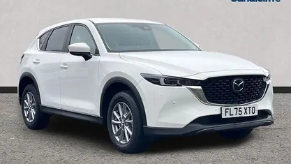 Solid arctic white New 2025 Mazda CX-5 Center-Line SUV | £24,843 (Fair price)