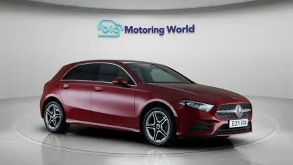 Used Mercedes A250 AMG line 259 HP (190 kW) 2021 Red Hatchback