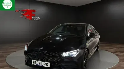 Used Mercedes CLA220 AMG Line Premium Plus 190 HP (139 kW) 2019 Black Coupe