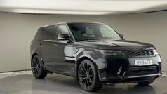 Santorini black Used 2019 Land Rover Range Rover Sport HSE SUV | £29,250 (Fair price)