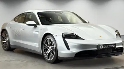 Used Porsche Taycan Performance Package 350 kW (476 HP) 2023 Dolomite silver Sedan
