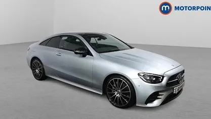 Used Mercedes E300 AMG line 258 HP (189 kW) 2022 Silver Coupe
