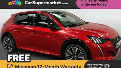 Used Peugeot e-208 Premium 100 kW (136 HP) 2022 Red Hatchback