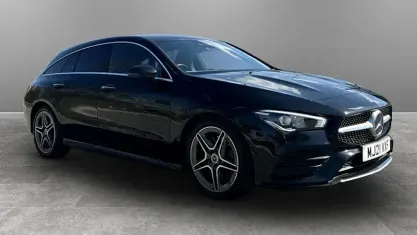 Used Mercedes CLA200 AMG line 163 HP (119 kW) 2021 Black Coupe