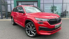 Velvet red metallic Used 2022 Skoda Kodiaq SportLine SUV | £27,980 (Fair price)