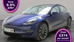 Blue Used 2023 Tesla Model 3 Performance Sedan | £23,785 (Fair price)