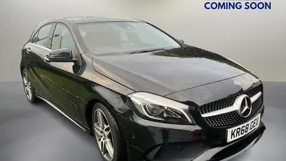 Black Used 2018 Mercedes A200 AMG line Hatchback | £13,250 (Fair price)