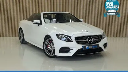 Used Mercedes E220 AMG line 194 HP (142 kW) 2019 White Cabriolet