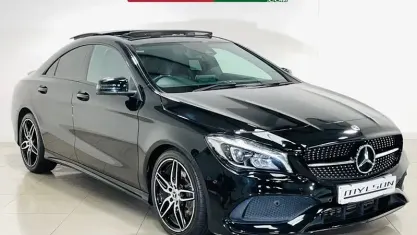 Used Mercedes CLA220 AMG line 177 HP (130 kW) 2018 Black Coupe