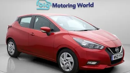Used Nissan Micra Acenta 92 HP (67 kW) 2021 Red Hatchback