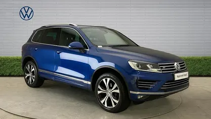 Used VW Touareg R-line 262 HP (192 kW) 2016 Blue SUV