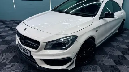 Used Mercedes CLA45 AMG AMG 360 HP (264 kW) 2015 White Coupe
