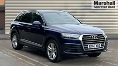Blue Used 2018 Audi Q7 S-Line SUV | £23,428 (Fair price)