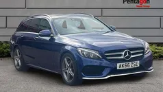 Blue Used 2016 Mercedes C220 AMG Line Premium Estate | £14,900 (Fair price)