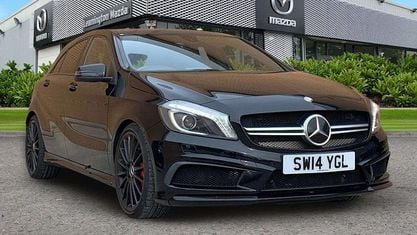 Second-hand Mercedes A45 AMG AMG 360 CP (264 kW) 2014 Negru Hatchback