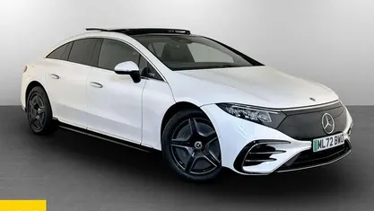 White Used 2022 Mercedes EQS450+ AMG line Sedan | £42,695 (Fair price)