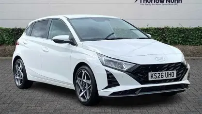 New Hyundai i20 Premium 101 HP (74 kW) 2026 Atlas white Hatchback