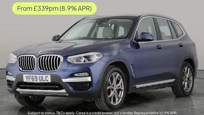Blue Used 2019 BMW X3 xLine SUV | £21,506 (Super price)