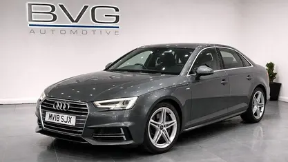 Used Audi A4 S-Line 252 HP (185 kW) 2018 Grey Sedan