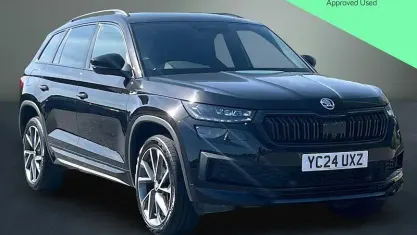 Used Skoda Kodiaq SportLine 150 HP (110 kW) 2024 Black SUV