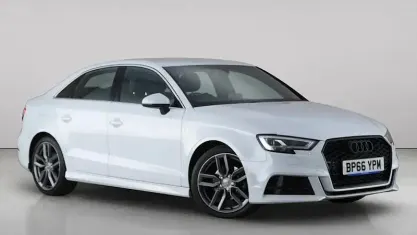 Used Audi A3 S-Line 150 HP (110 kW) 2016 White Sedan