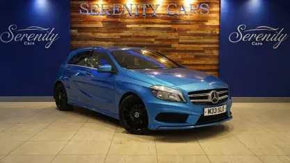 Used Mercedes A180 AMG 109 HP (80 kW) 2013 Blue Hatchback